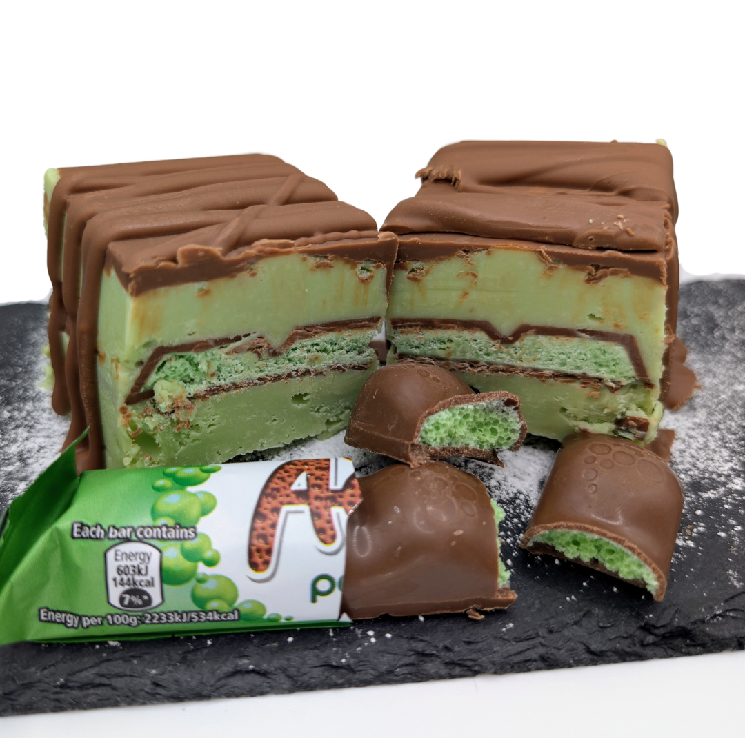 Indulge in Mint Aero madness - gourmet fudge fun!